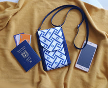 Load image into Gallery viewer, Israel flag crossbody cell phone purse - Star of David phone bag