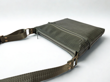 Load image into Gallery viewer, Olive green vegan leather small crossbody bag for women