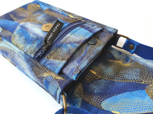 Load image into Gallery viewer, Blue fabric minimalist wallet - small card and cash wallet for women