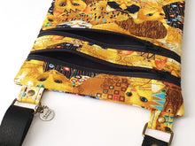 Load image into Gallery viewer, Small crossbody bag - cat print fabric zipper phone bag cat lover gift
