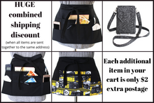 Load image into Gallery viewer, Camera six pocket half apron for photographer vendor server or teacher
