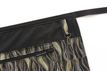 Load image into Gallery viewer, Black utility apron with zipper pocket for teacher vendor server