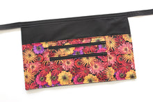 Load image into Gallery viewer, Pretty Floral Zinnia two zipper market apron for vendor craft show