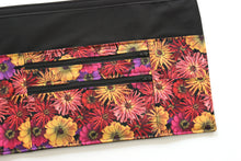 Load image into Gallery viewer, Pretty Floral Zinnia two zipper market apron for vendor craft show