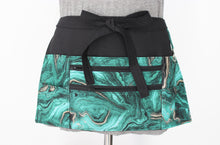 Load image into Gallery viewer, Green Geode Agate two zipper market apron for vendor craft show
