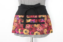 Load image into Gallery viewer, Pretty Floral Zinnia two zipper market apron for vendor craft show