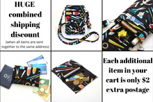 Load image into Gallery viewer, Phone bag for art lovers - small crossbody / shoulder bag for artist