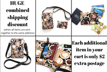 Load image into Gallery viewer, Minimalist crossbody cell phone bag - coffee lover gift