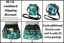 Load image into Gallery viewer, Cell phone bag, emerald green agate slice geode small crossbody bag
