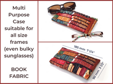 Load image into Gallery viewer, Quilted fabric glasses case - soft glasses case