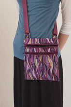 Load and play video in Gallery viewer, Crossbody phone bag with two zipper pockets for small everyday carry