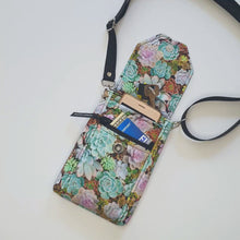 Load and play video in Gallery viewer, Crossbody phone bag for garden lovers - Succulent gift for plant people
