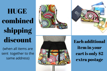 Load image into Gallery viewer, Colorful spiral shell fabric small wallet for women and teenage girls