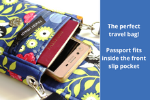 Load image into Gallery viewer, Zebra cell phone purse - phone bag - small crossbody / shoulder bag