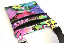 Load image into Gallery viewer, Small crossbody bag for women and teenage girls colorful flower fabric