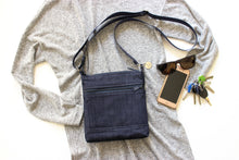 Load image into Gallery viewer, Blue denim purse - small crossbody bag for women and teenage girls