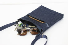 Load image into Gallery viewer, Blue denim purse - small crossbody bag for women and teenage girls