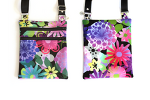 Load image into Gallery viewer, Small crossbody bag for women and teenage girls colorful flower fabric