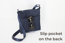 Load image into Gallery viewer, Blue denim purse - small crossbody bag for women and teenage girls
