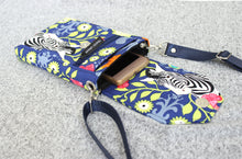 Load image into Gallery viewer, Zebra cell phone purse - phone bag - small crossbody / shoulder bag