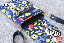 Load image into Gallery viewer, Zebra cell phone purse - phone bag - small crossbody / shoulder bag