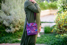 Load image into Gallery viewer, Purple multi pocket small crossbody bag for women - Tracey Lipman