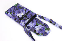 Load image into Gallery viewer, Purple floral crossbody phone bag - grab and go bag for everyday carry
