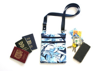 Load image into Gallery viewer, Shark print small crossbody bag for women and teenage or tween girls