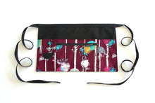 Load image into Gallery viewer, Half apron with zipper pocket for teacher vendor server waitress