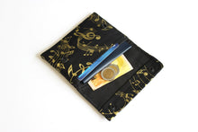 Load image into Gallery viewer, Music fabric minimalist wallet - small wallet for music lover gift