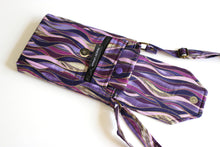 Load image into Gallery viewer, Purple fabric small minimalist wallet for her - slim wallet for women