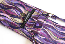 Load image into Gallery viewer, Purple fabric small minimalist wallet for her - slim wallet for women