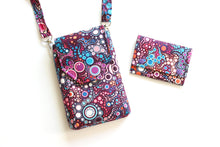 Load image into Gallery viewer, Minimalist wallet - vegan fabric small wallet for cards coins and cash