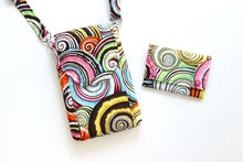 Load image into Gallery viewer, Colorful spiral shell fabric small wallet for women and teenage girls
