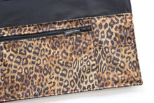 Load image into Gallery viewer, Leopard half apron with pockets for vendor waitress server teacher