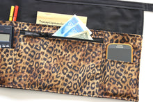 Load image into Gallery viewer, Leopard half apron with pockets for vendor waitress server teacher