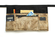 Load image into Gallery viewer, Leopard multi pocket waist apron for teacher waitress server or vendor
