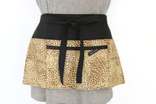 Load image into Gallery viewer, Leopard multi pocket waist apron for teacher waitress server or vendor