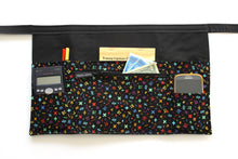 Load image into Gallery viewer, Pocket apron for maths teacher - Math symbols half apron with zipper
