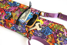 Load image into Gallery viewer, Minimalist crossbody cell phone purse for cat lover