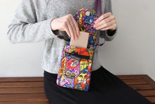 Load image into Gallery viewer, Minimalist crossbody cell phone purse for cat lover