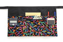 Load image into Gallery viewer, Half apron with pockets for preschool teacher with zipper pocket