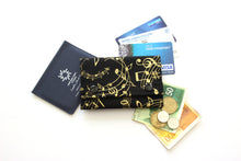 Load image into Gallery viewer, Music fabric minimalist wallet - small wallet for music lover gift