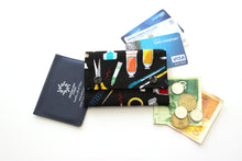Load image into Gallery viewer, Artsy minimalist wallet - small slim wallet gift for artist painter