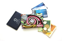 Load image into Gallery viewer, Colorful spiral shell fabric small wallet for women and teenage girls
