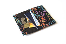 Load image into Gallery viewer, Minimalist slim wallet - vegan fabric mini front pocket wallet