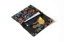 Load image into Gallery viewer, Minimalist slim wallet - vegan fabric mini front pocket wallet