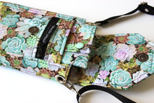 Load image into Gallery viewer, Succulent fabric small minimalist wallet - gift for gardener woman