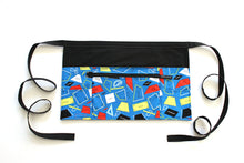 Load image into Gallery viewer, Geometry maths teacher apron with pockets - half apron with zip pocket