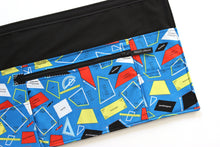 Load image into Gallery viewer, Geometry maths teacher apron with pockets - half apron with zip pocket